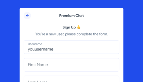 Signup for Premium.Chat
