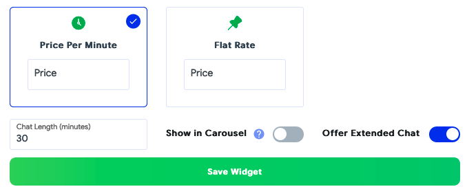How to Charge Per Minute for Live Chat Sessions