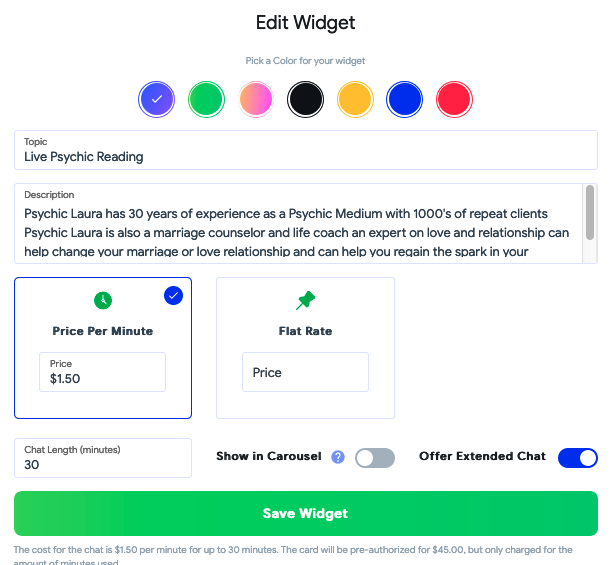 Premium.Chat embeddable chat widget