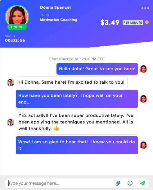 Premium Chat Online Example