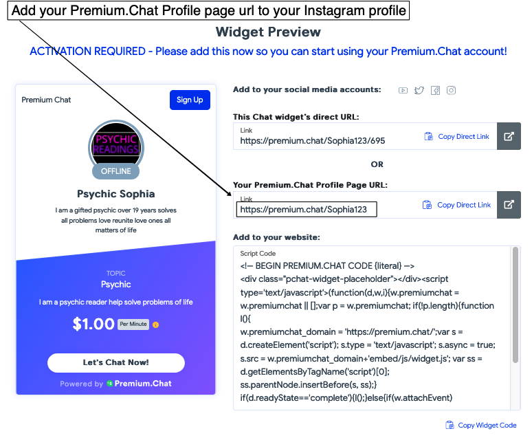 Instagram Story Highlights for Premium.Chat