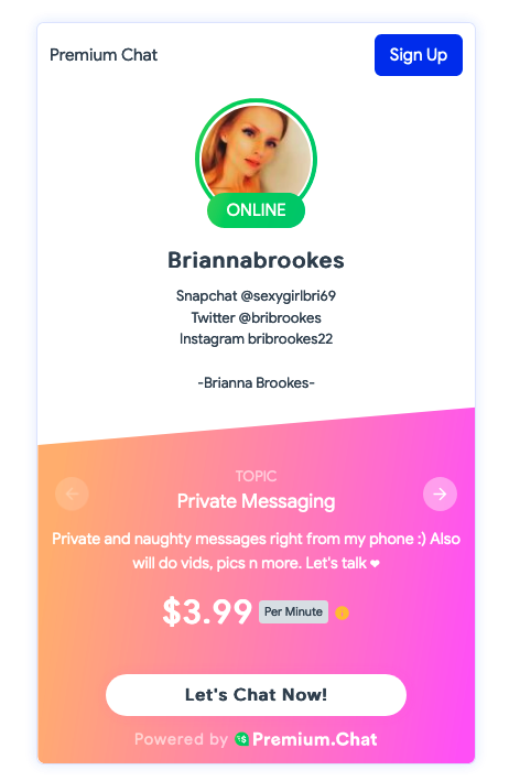 Premium.Chat adult creator widget