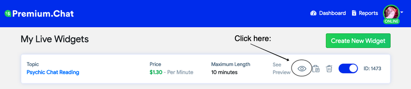 Premium.Chat widget embed code