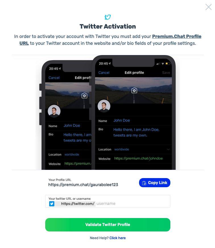 Engaging on X Twitter to drive Premium.Chat sessions