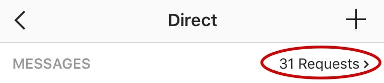 Instagram DM requests