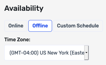 Premium.Chat availability settings